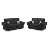 Verona Sofa 3+2 seater High Back Black