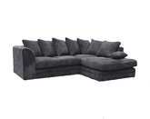 Grey Jumbo Cord 4 seater Right Sofa