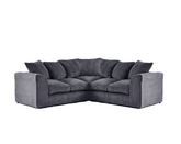 Grey Jumbo Cord 5 seater Sofa