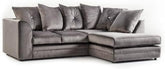 PLUSH VELVET CORNER SOFA