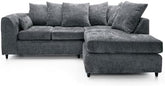 CHENILLE CORNER SOFA