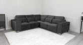 Sloane Black Double Corner Sofa