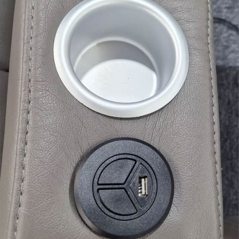 MNS Florida Music Electric Recliners 3+2 Seater Leather Sofa (Black, Grey) Blutooth Speakers/LED LIGHTS/USB CHARGER