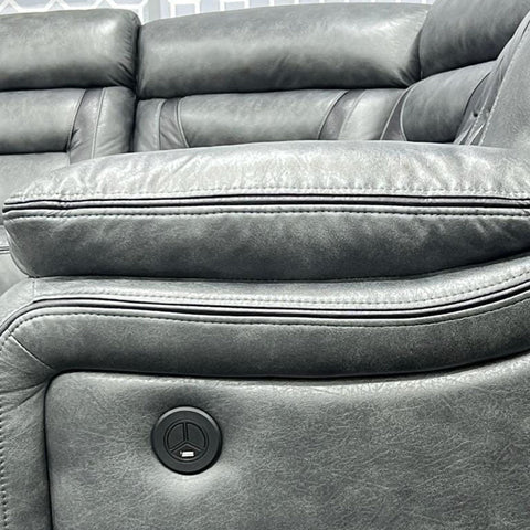 Nova Electric Recliner Leather Corner Sofa
