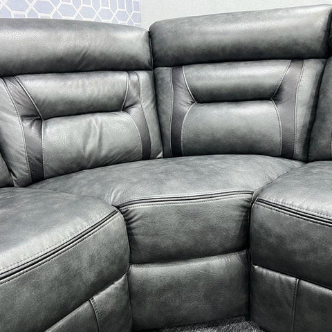 Nova Electric Recliner Leather Corner Sofa