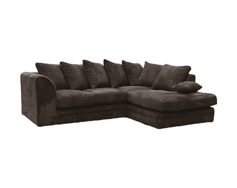 Camel Jumbo Cord 4 seater Right Sofa