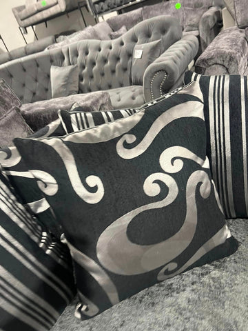 Shanon Corner Sofa Black/Grey