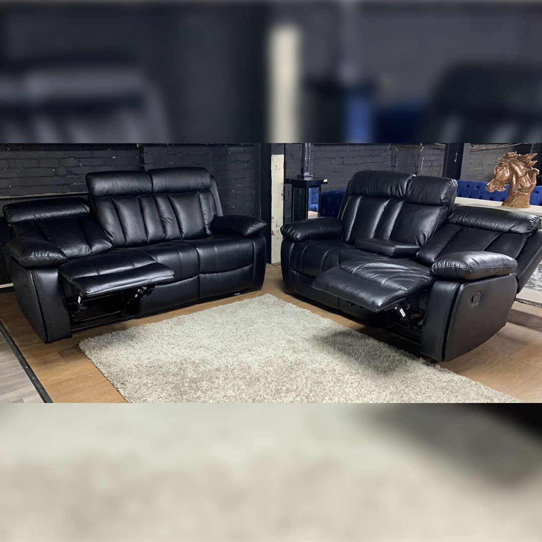 Vancouver Leather Recliner Sofa 3+2 Seater