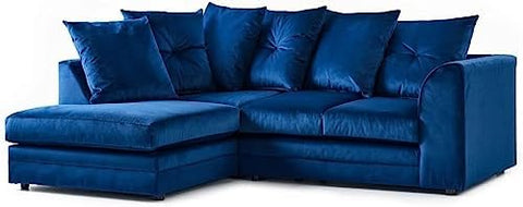 PLUSH VELVET CORNER SOFA