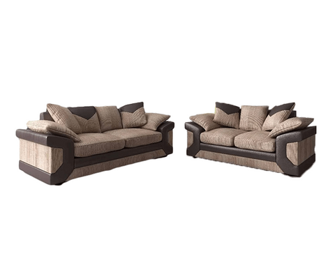 Brown jumbo Cord 2+3 seater