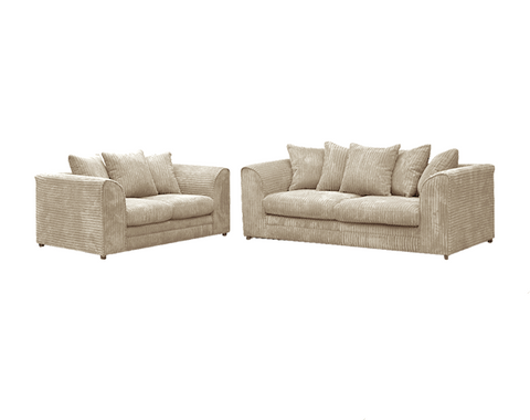 Mink Jumbo Cord 2+3 seater Sofa