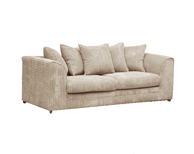 Camel Jumbo Cord 3 seater Sofa