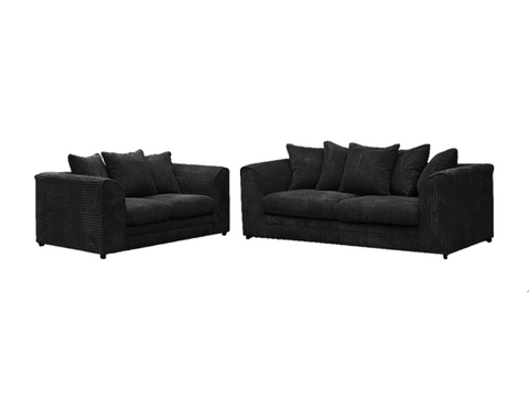 Chocolate Jumbo Cord 2+3 seater Sofa