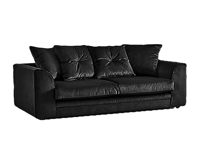 Pebble Plush Velvet 3 Sofa