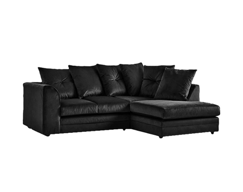 Dylan Plush Velvet  4 seater right corner  Sofa