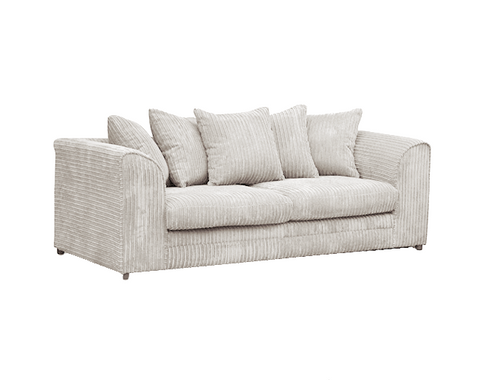 Grey Jumbo Cord 3 seater Sofa
