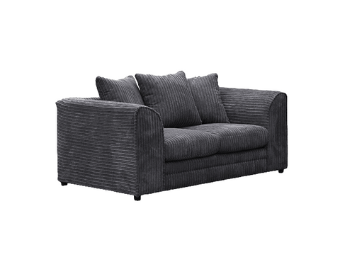 Black Jumbo Cord  2 seater Sofa