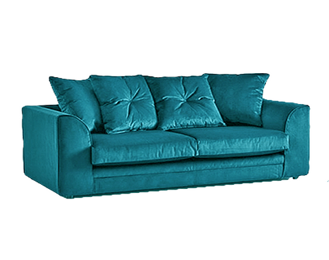 Sky Plush Velvet 3 Seater Sofa