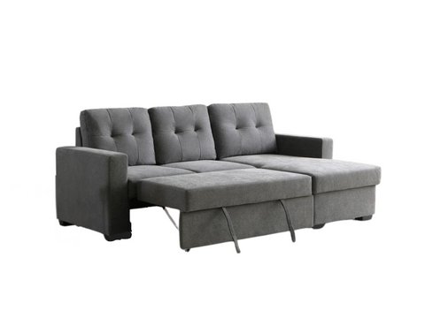 Francesca L Shape Sofa Bed Grey With Storage