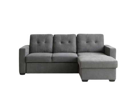Francesca L Shape Sofa Bed Grey With Storage