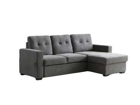 Francesca L Shape Sofa Bed Grey With Storage