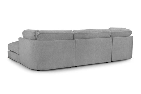 U-SHAPE BOUCLE/ TEDDY FABRIC SOFA