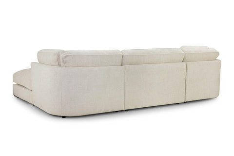 U-SHAPE BOUCLE/ TEDDY FABRIC SOFA