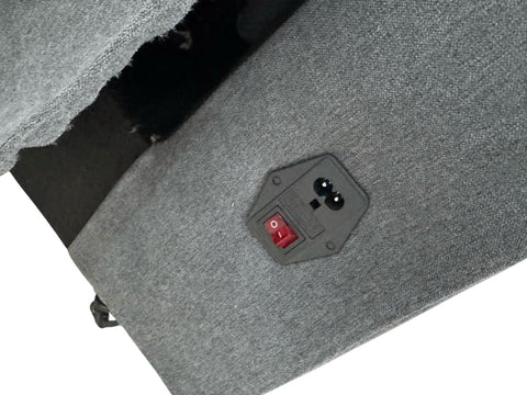 Napoli Grey Fabric Electric Recliner Corner Sofa