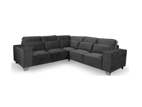 Sloane Black Double Corner Sofa