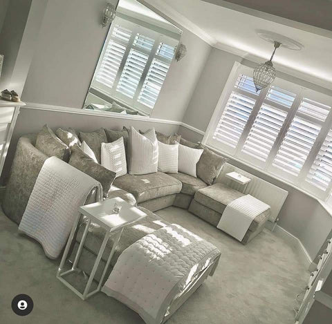 LARGE BISHOP U-SHAPE SOFA – SPACIOUS LUXURY WITH REMOVABLE STOOLS!