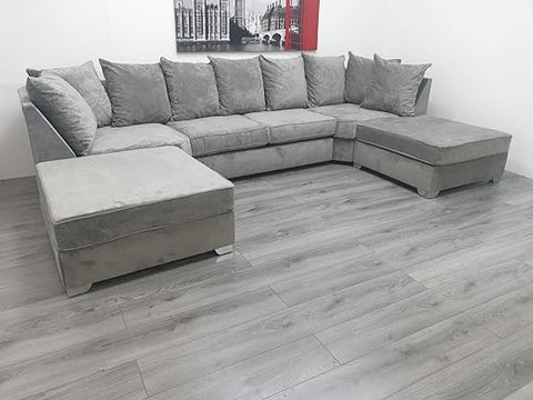 The Bishop Luxe U-Shape Sofa — Comes with 2 Giant Removable Stools!