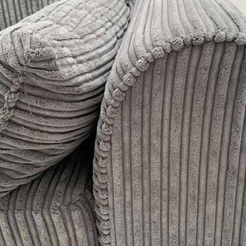 Dylan Jumbo Cord Corner Sofa Grey