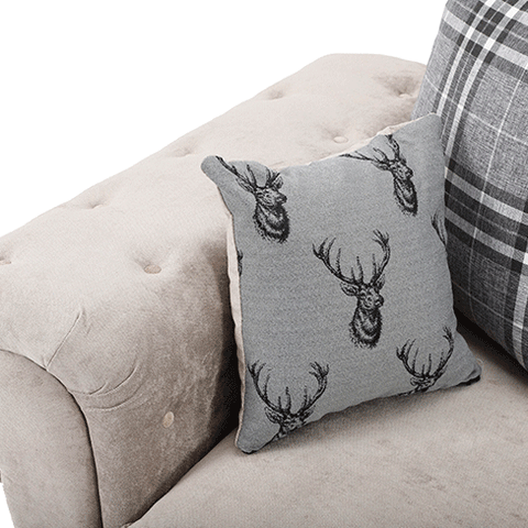 VERONA SCATTER BACK 3 SEATER SOFA MINK