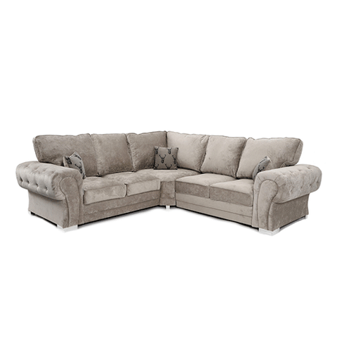 VERONA FULL BACK CORNER SOFA MINK