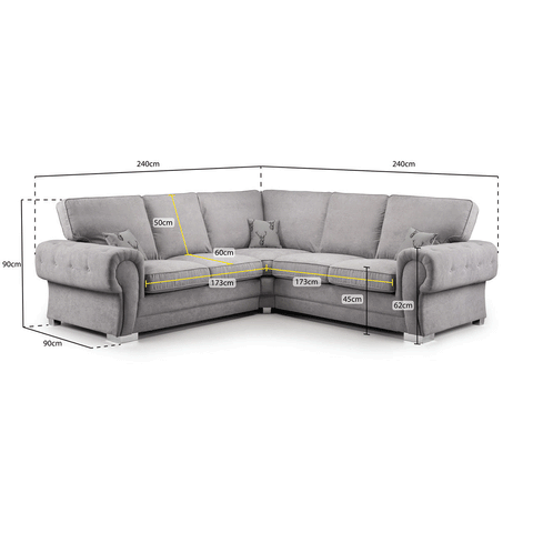 VERONA FULL BACK CORNER SOFA