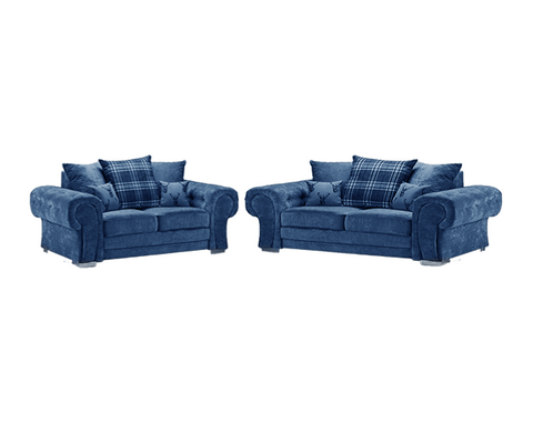 Sky blue VERONA Sofa 2+3 SEATER SOFA