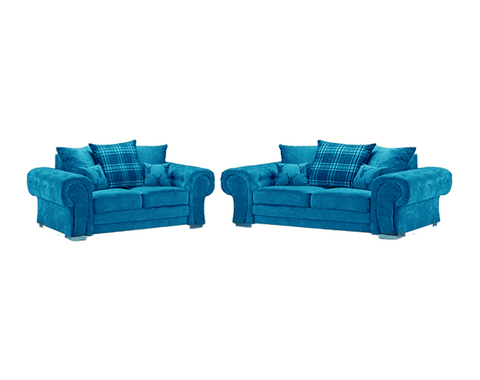 Sky blue VERONA Sofa 2+3 SEATER SOFA
