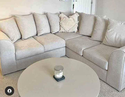 Steel Plush Velvet 5 seater dual arm   Sofa