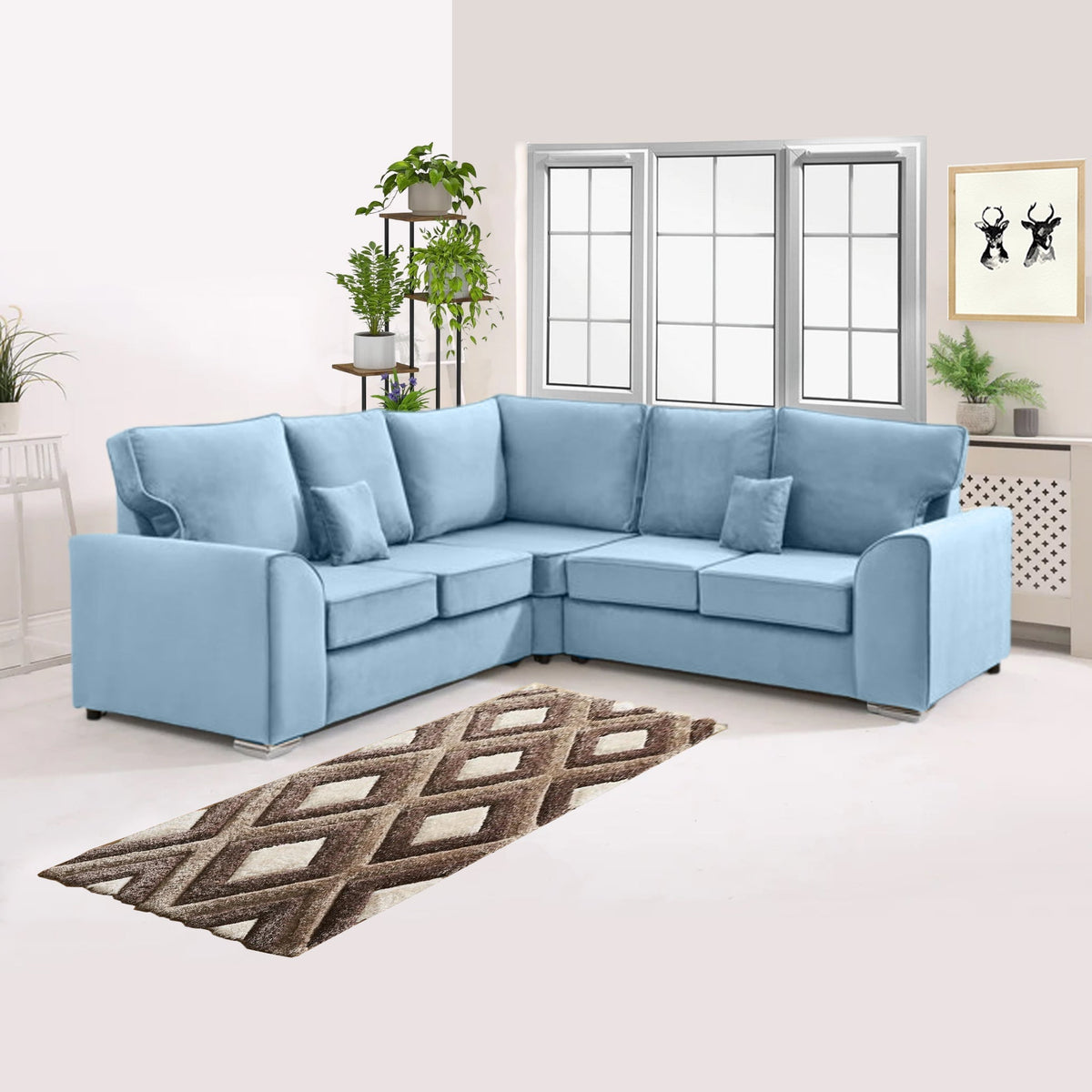 DYLAN DUAL ARM HIGH BACK 5 SEATER SOFA