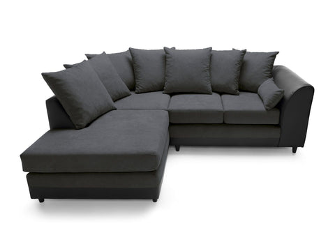 PLUSH VELVET CORNER SOFA