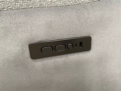 MNS Lakelyn Express Fabric Electric Recliner Modular Corner Sofa With USB Ports Power Recliner Sofa